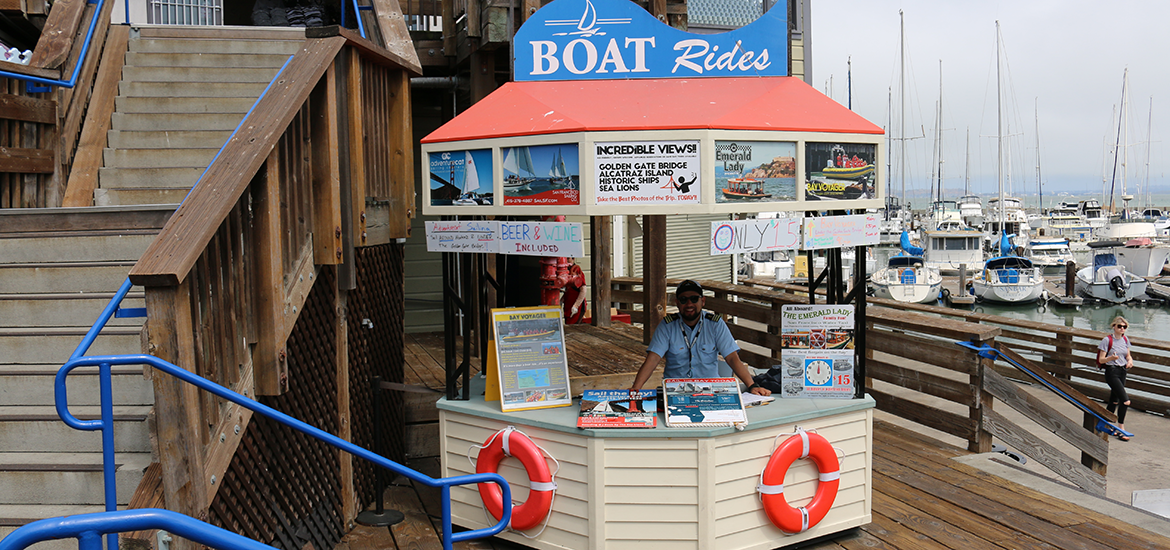 Boat rides ticket booth