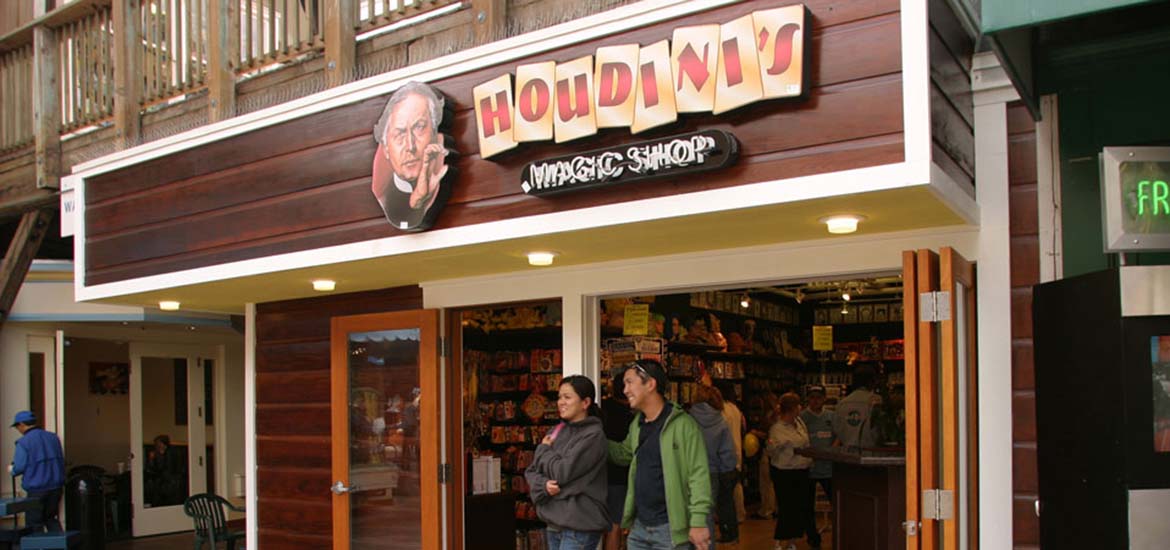 Exterior of Houdini's Magic Shop