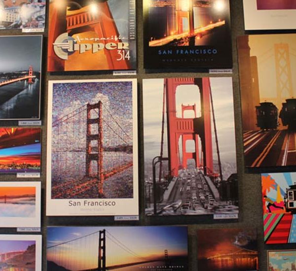 Golden Gate and Cable Car posters at Image Arts