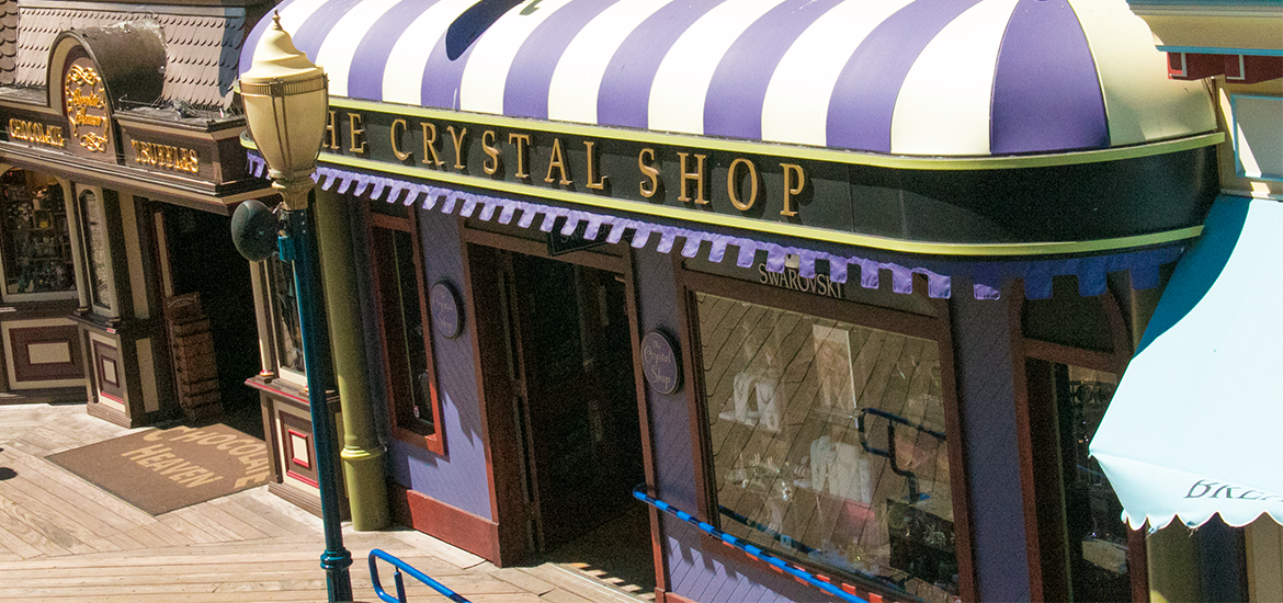 Exterior of The Crystal Shop
