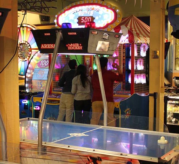 Inside the arcade at Players