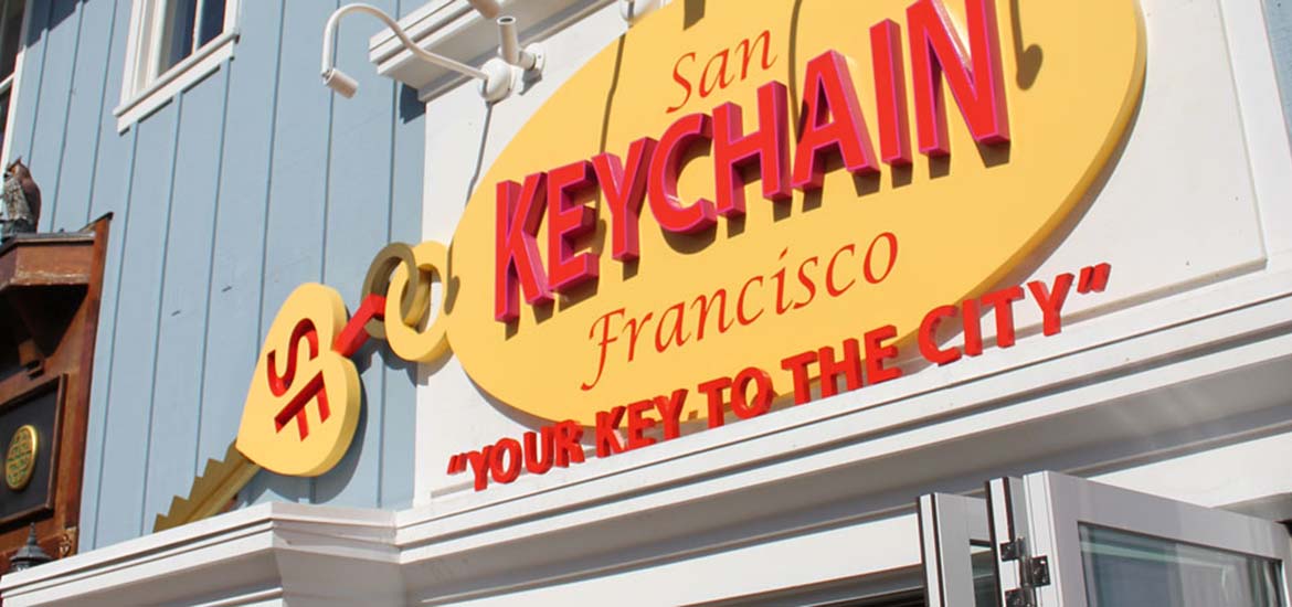 San Francisco Keychain store logo and storefront