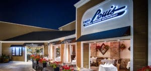 Exterior of Swiss Louis restaurant