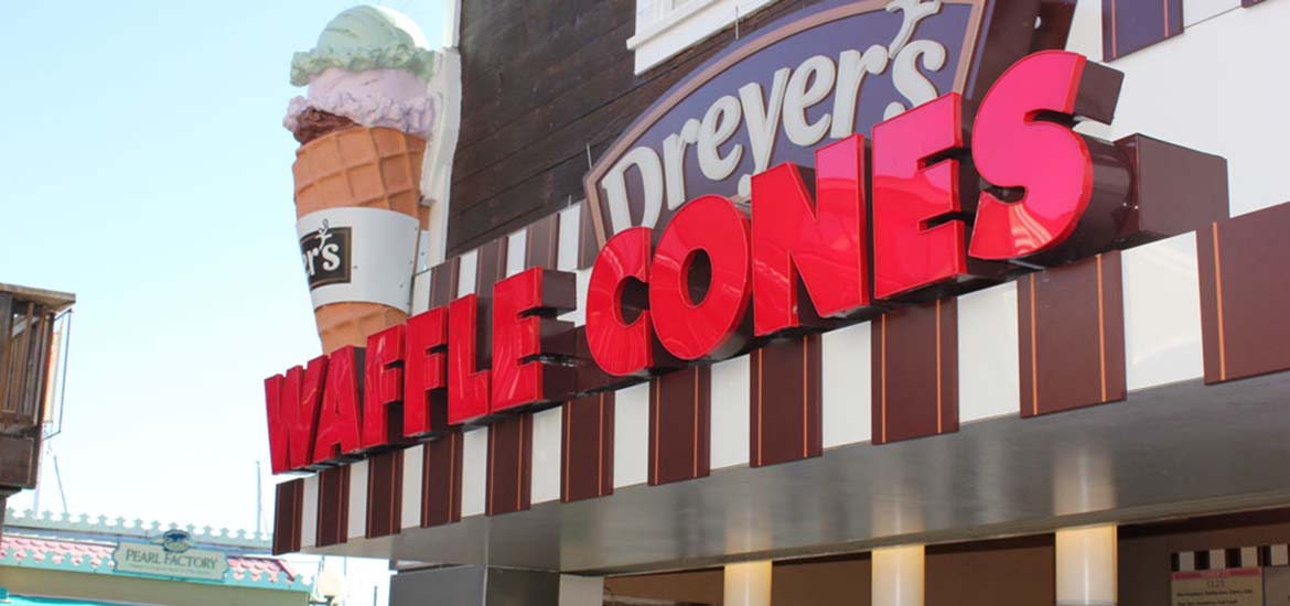 Waffle Cone Shop sign