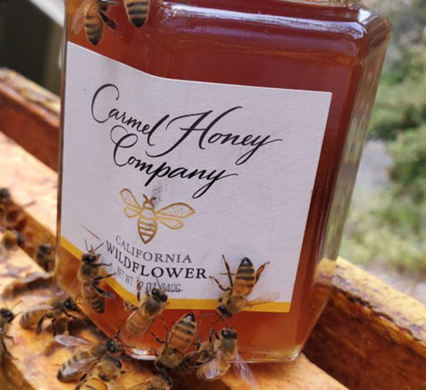 Jar of honey from Carmel Honey shop