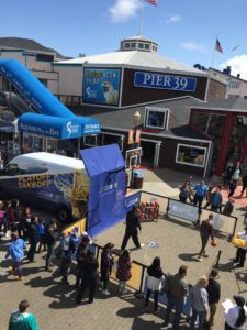 Warriors activation at PIER 39